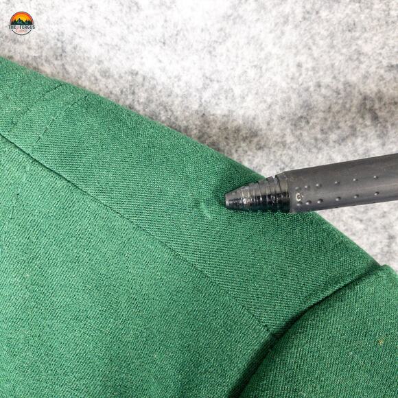 JM Collection Jacket Green Long Sleeve Pockets Button Front Women's Size 16 - Picture 5 of 10